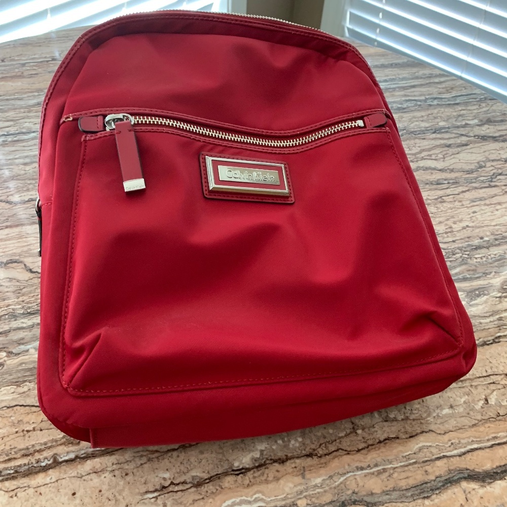 Red Calvin Klein Backpack